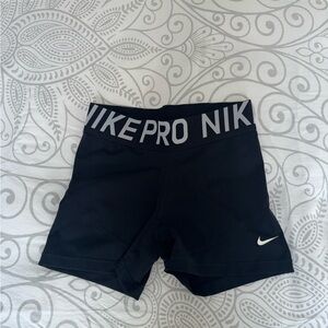 Nike Women's Black Pro Athletic Shorts